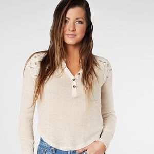 Free People Easy Breezy Henley Top